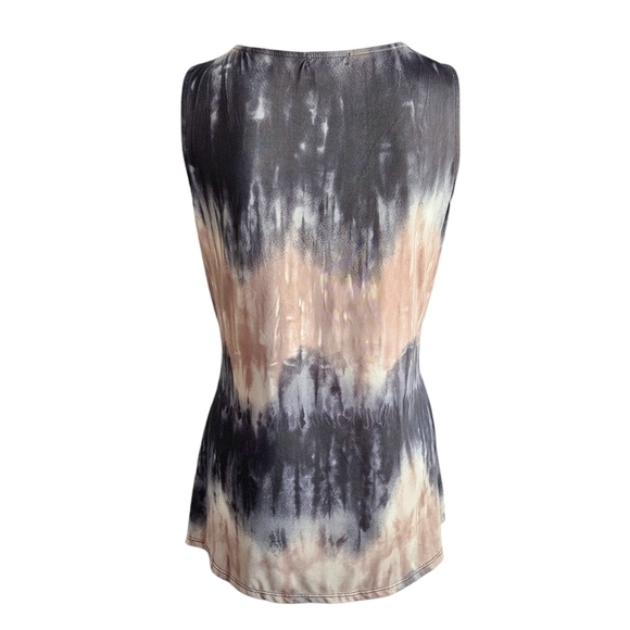 Venus tie dye embellished v-neck top Sz Large - Picture 5 of 9